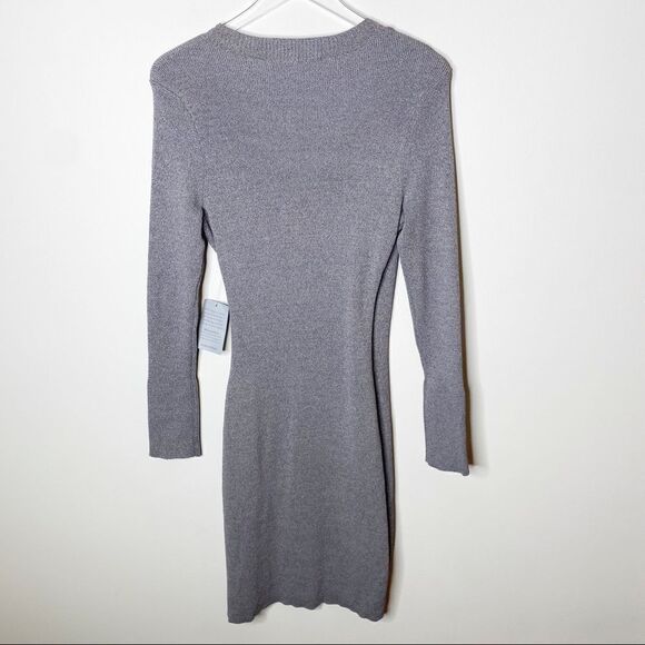 Adelyn Rae Sharine Sweater V-Neck Mini Dress Small - Picture 7 of 10
